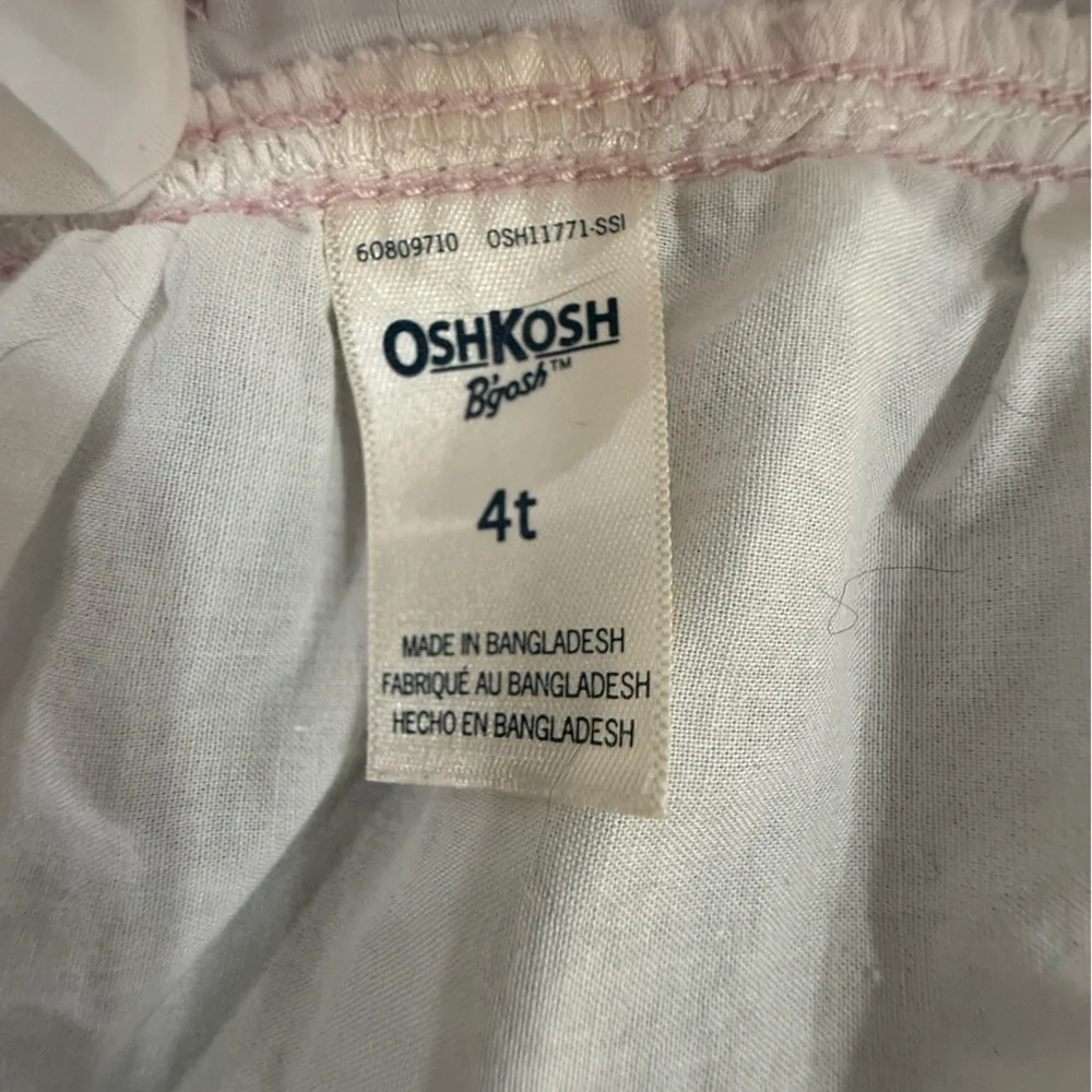 OshKosh B’gosh Baby Girls Size 4T Overall Skirt – Bunny Face/Tail Glitter Tutu